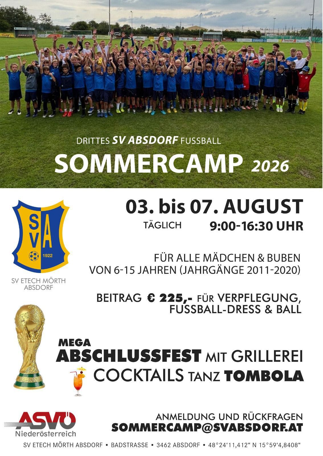 Sommercamp Flyer
